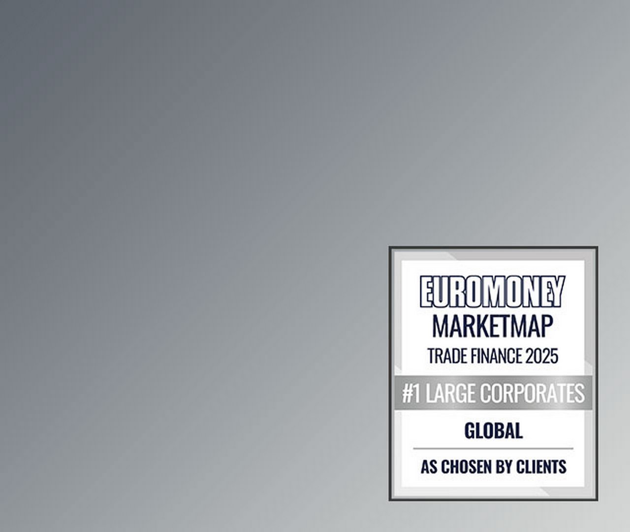 Euromoney Marketmap Trade Finance 2025