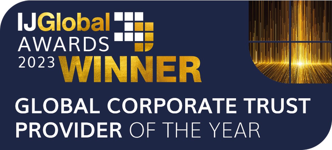 IJGlobal Wawards 2023 Winner Global Corporate Trust Provider of the year